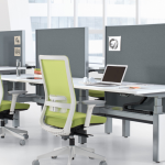 Office Benching with Sit Stand Desks