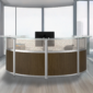 Small Curved Reception Desk