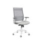 White Office Chairs Grey Mesh Back