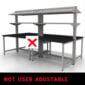 Double Sided Lab Benching, incorrect setup example