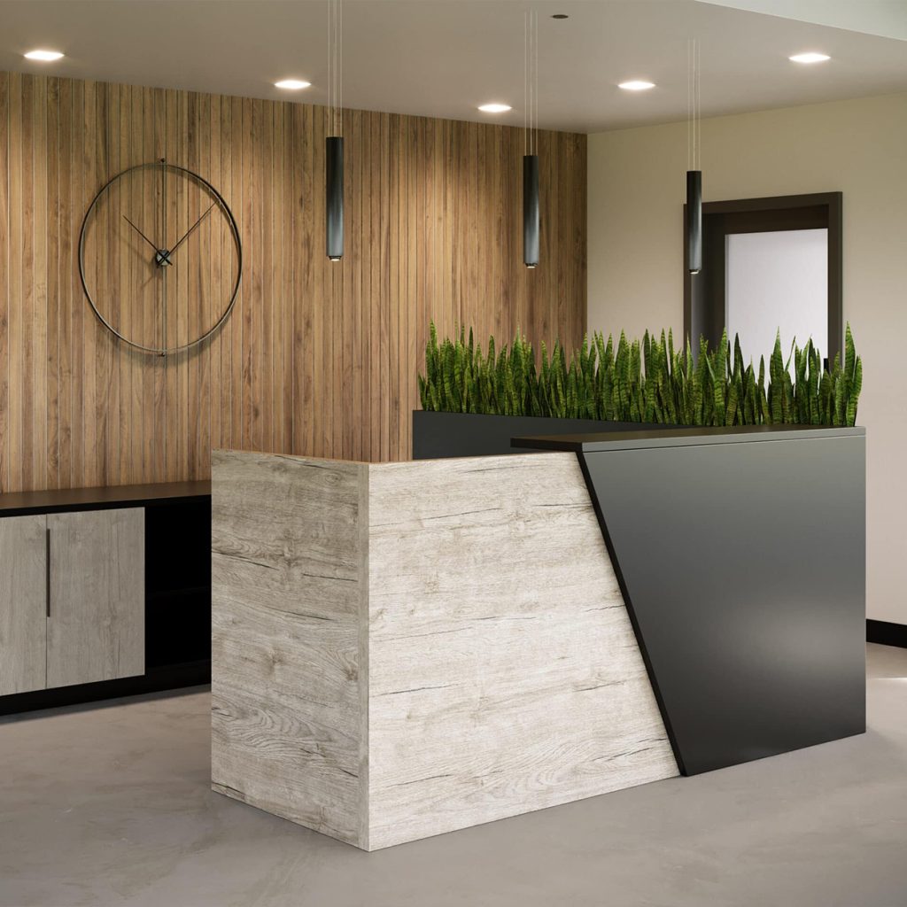 Modern receptionist furniture