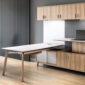 The Apex Minimalist Executive Sit to Stand Desk Suite