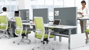Office Benching with Sit Stand Desks
