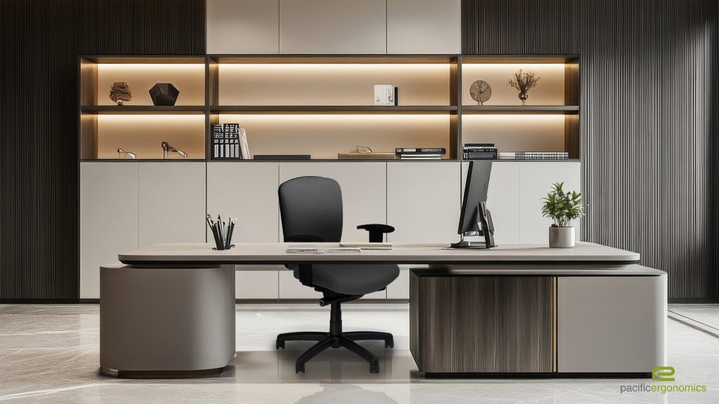 Upholstered Ergonomic Desk Chair