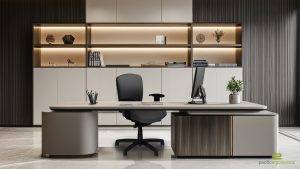 Upholstered Ergonomic Desk Chair