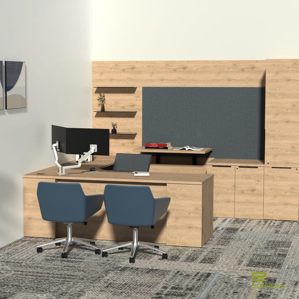 modern office cubicle