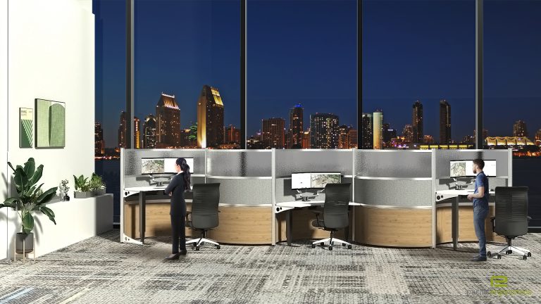 Modern Open Plan Office Furniture
