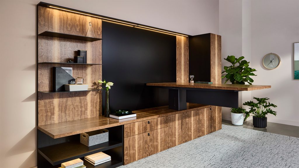Modern Executive Desk in Wood Veneer