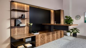 Modern Executive Desk in Wood Veneer