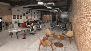 Industrial Workstation with Modern Aesthetics
