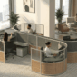 4 person cubicle workstation