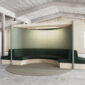 Curved sitting areas