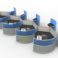 Angled Curved Workstations