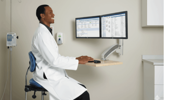 wall mounted workstation chair