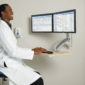 wall mounted workstation chair
