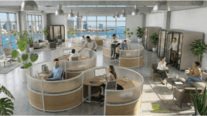 Modern office furniture- Can be seen at Pacific Ergonomics a San Diego office furniture dealer