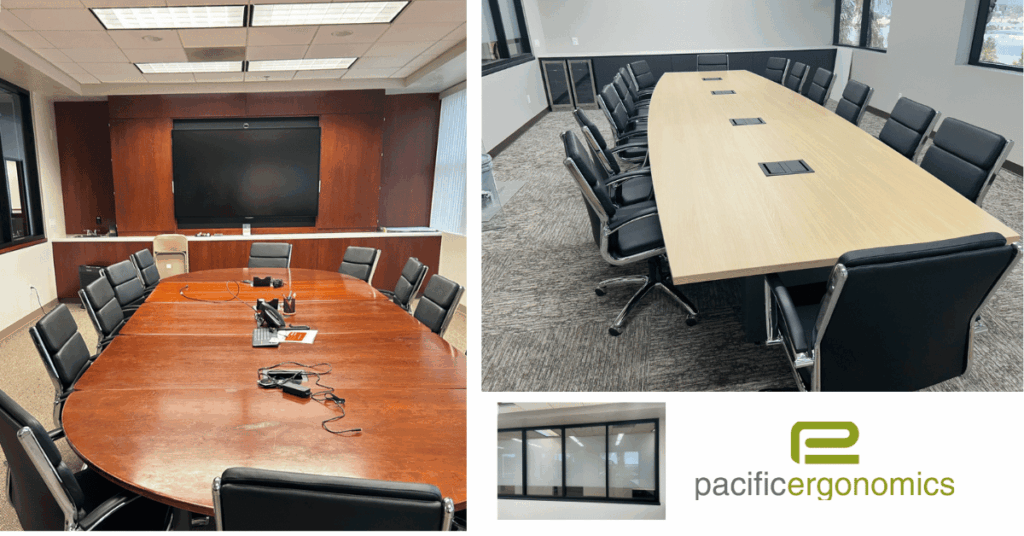 Executive office furniture project before and after