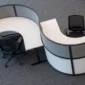 LunaCurve™ Curved Office Workstation-49 Panel with Height Adjustable Desks