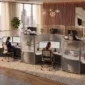 LunaCurve™ Curved Office Workstation- 67 Height