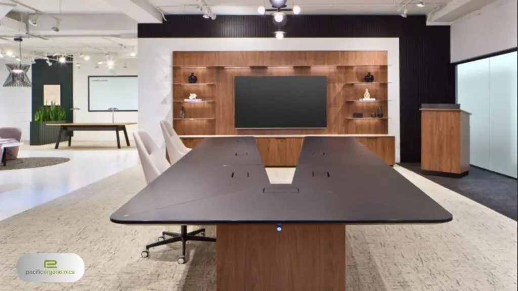 Conference room tv wall design
