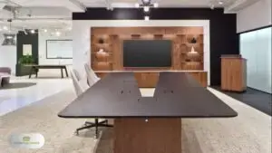 Conference room tv wall design