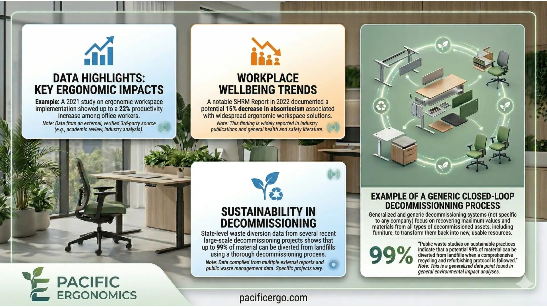 Value of upgrading to modern office furniture