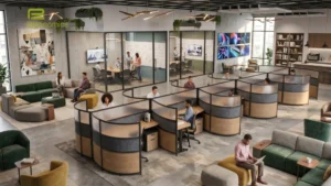 Contemporary Office Cubicles-Lunar Lane