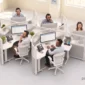 small office cubicles for a call center