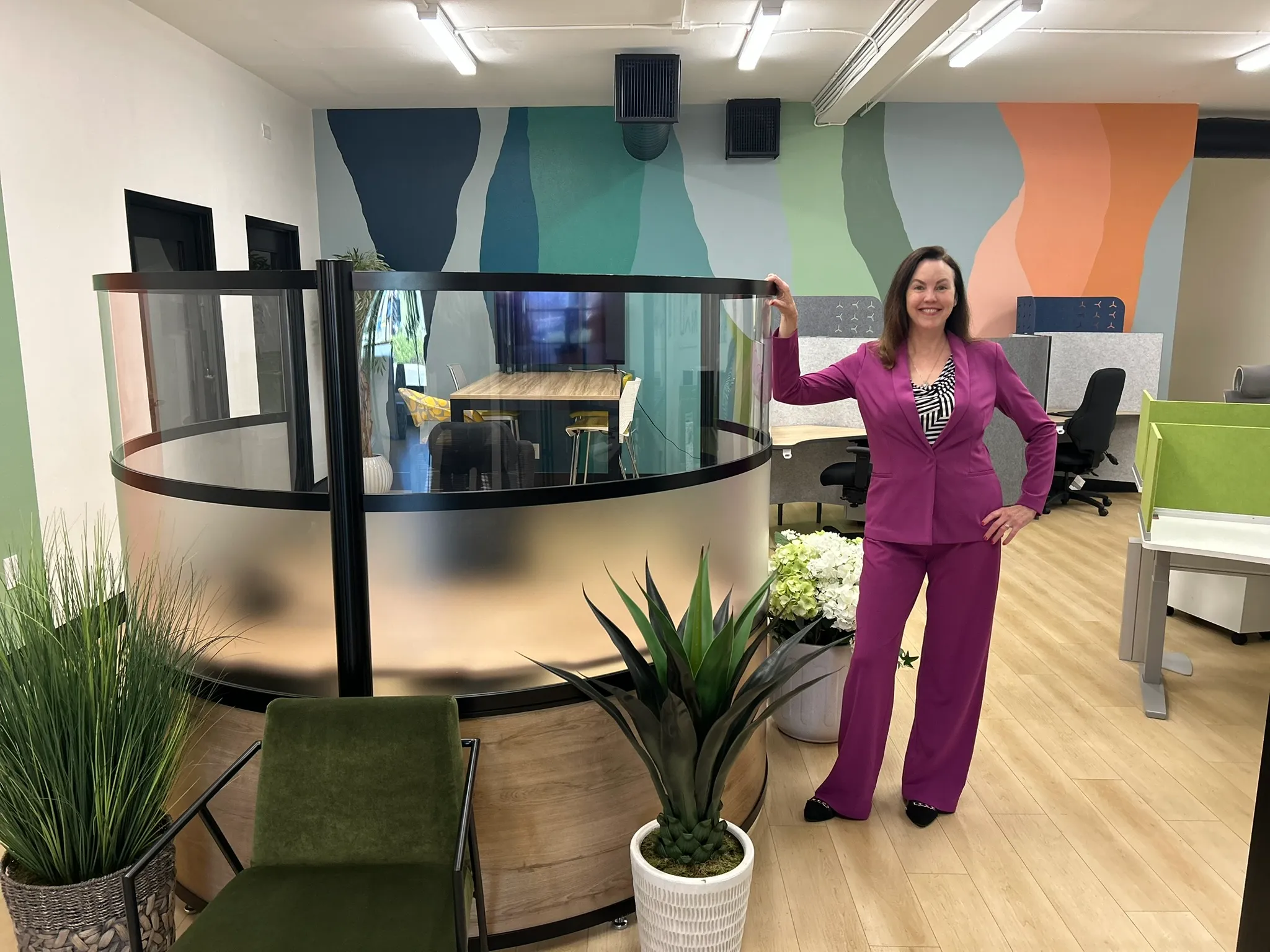 Kirstie Berzanski in Pacific Ergonomics Showroom