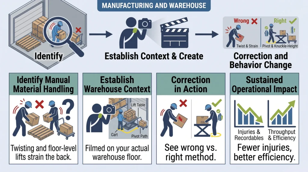 Task Specific Ergonomic Safety Training for Industrial and Assembly