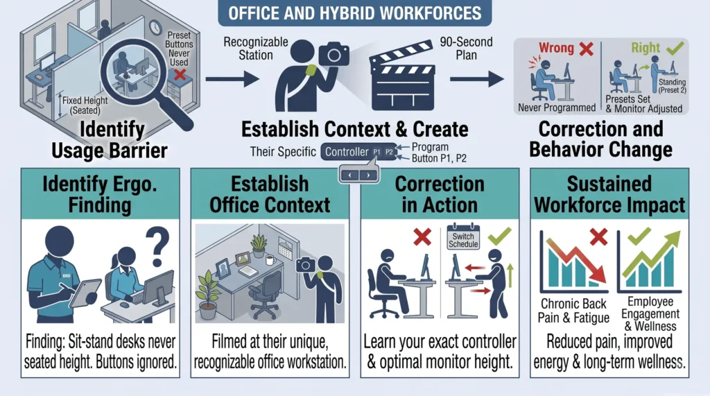 Task Specific Ergonomic Safety Training for Office and Hybrid Workforces