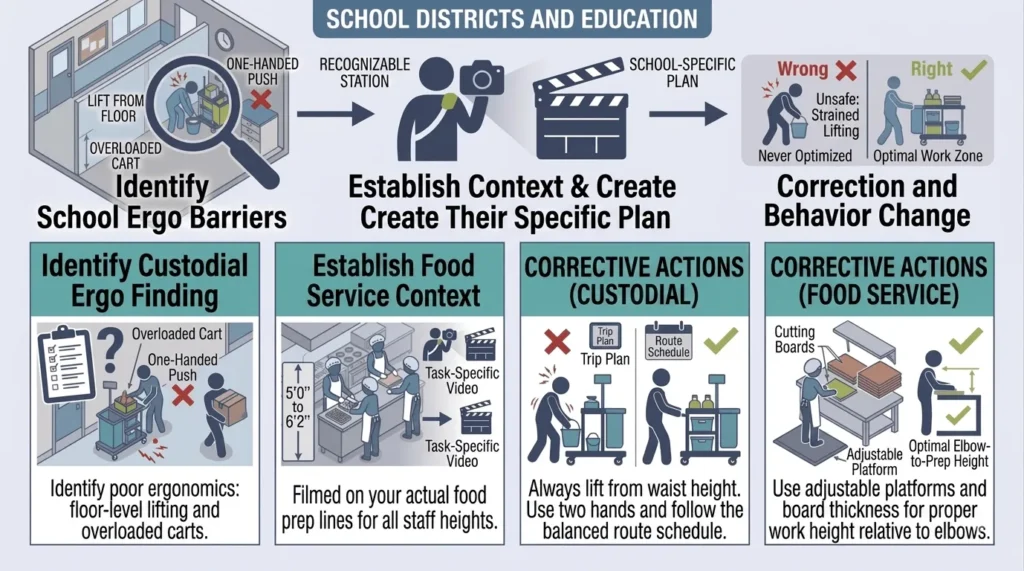 Task Specific Ergonomic Safety Training for School districts