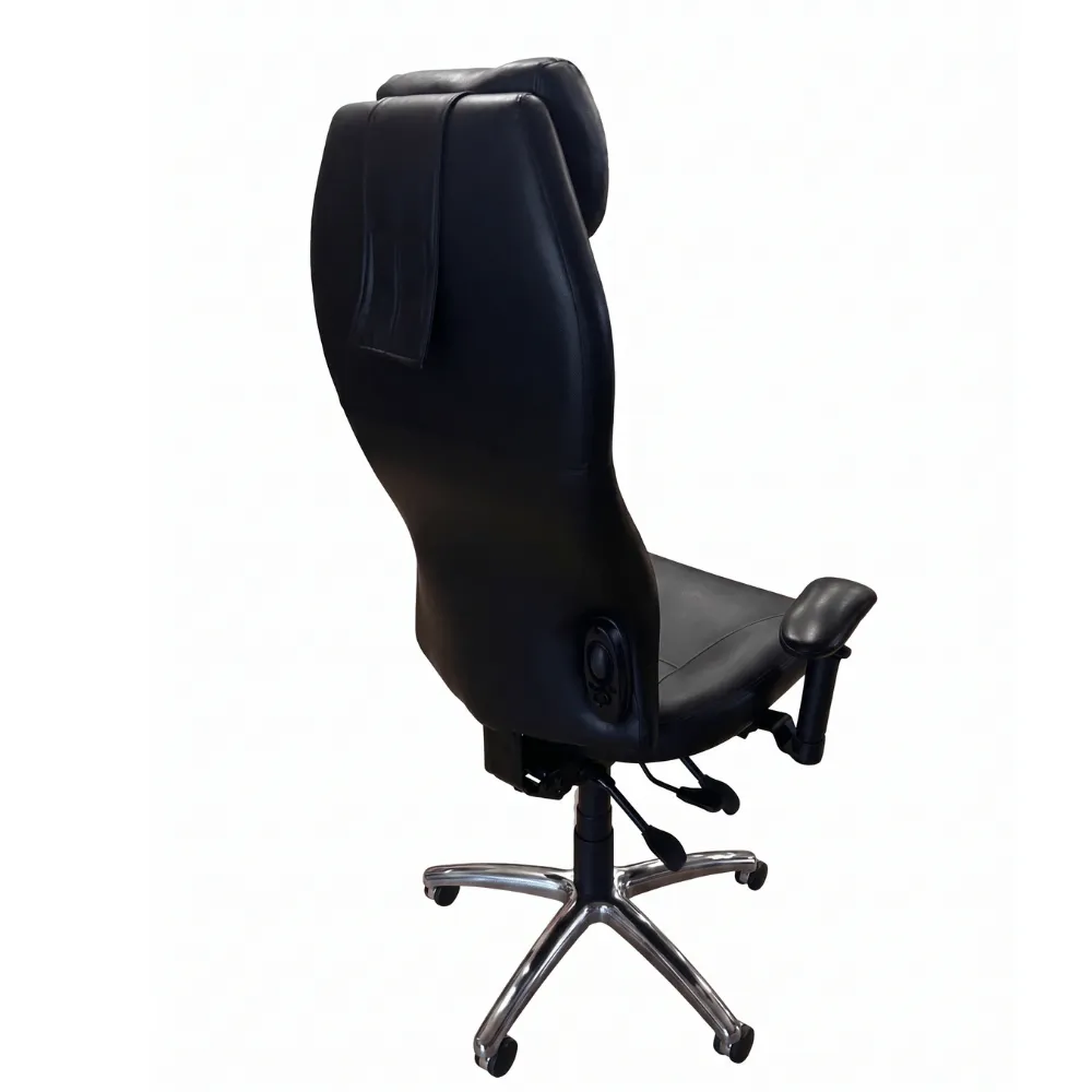 ExecuMark chair Reimers High Back Ergonomic Chair in Leather