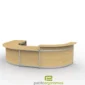 U Shaped Reception Desk Typical- Maple