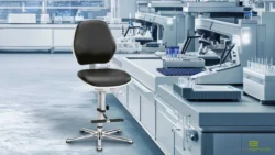 ISO 3 Ergonomic Cleanroom ESD Chair The Basic, ergonomic cleanroom chair