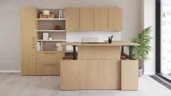 Executive L Shaped Standing Desk from Pacific Ergonomics