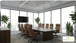 Executive leather conference chair