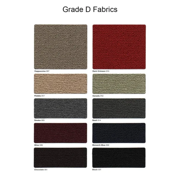 Finishes 3 Internet BT Ergonomic Chair, fabric swatches