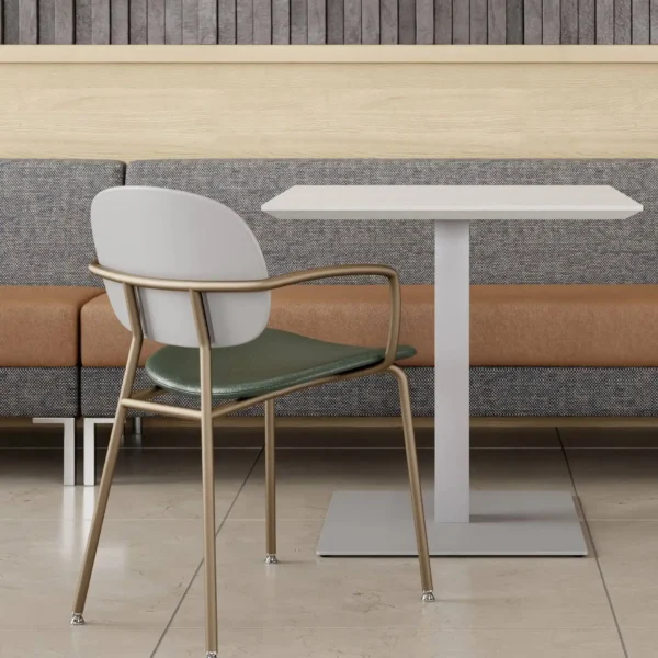 Square Commercial Dining Table, table with wood chairs
