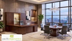 U Shaped Executive Desks with Adjustability