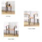 Waiting Room Chairs with Connected Tables, configuration examples