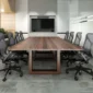 Wood Conference Tables, table in a meeting room